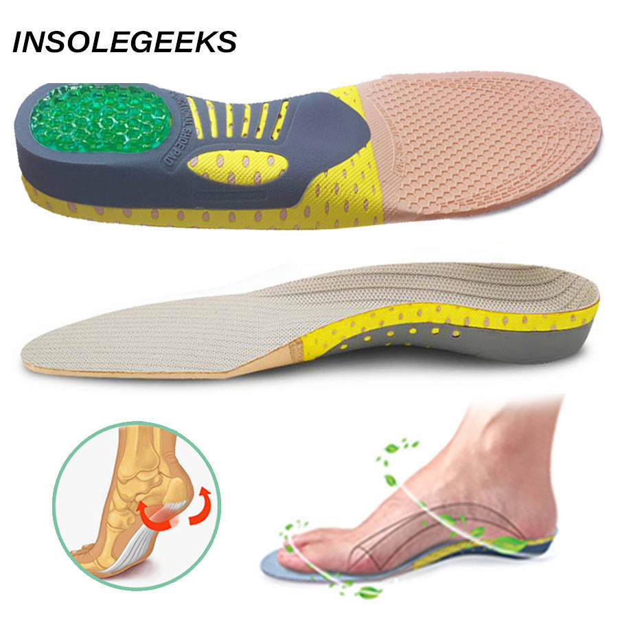PVC Orthopedic Insoles Orthotics flat foot Health Sole Pad for Shoes insert Arch Support pad for plantar fasciitis dropshipping