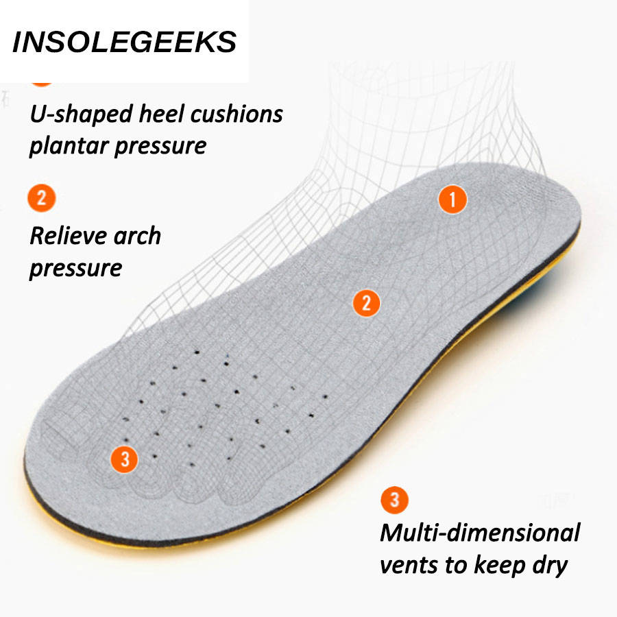 Sports insole for Shoe Inserts Pad Soft Sport pad Memory Foam Breathable Outdoor Running Cushion Insoles plantar arch