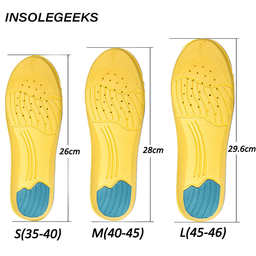 Sports insole for Shoe Inserts Pad Soft Sport pad Memory Foam Breathable Outdoor Running Cushion Insoles plantar arch