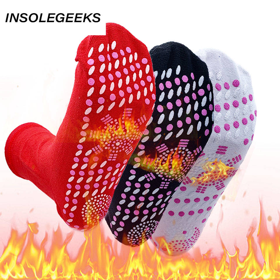 Unisex Self-heating Magnetic Socks insoles Self Heated Socks Tourmaline Magnetic Therapy Winter Warm Massage Sock Women and Men