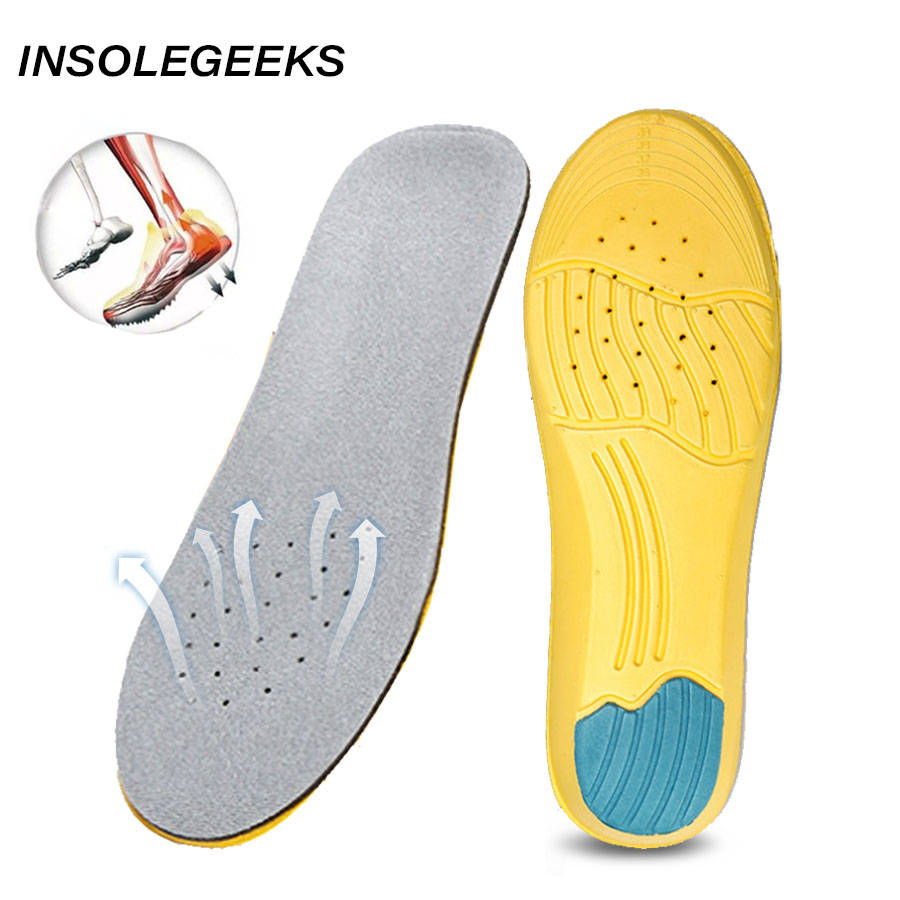 Shoe Inserts Pad Soft Sport Insoles Memory Foam Breathable Outdoor Running Silicone Gel Heel Cushion Orthopedic insole