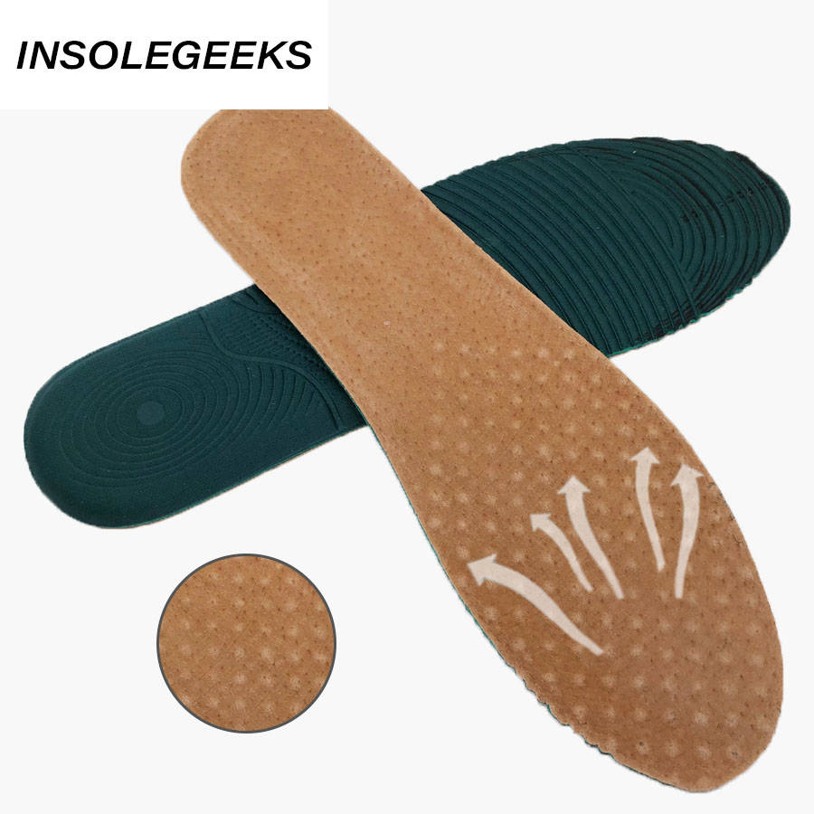 Leather Insole for men's and women leather shoes can be cut pigskin Comfortable Shock absorption Sweat Insoles