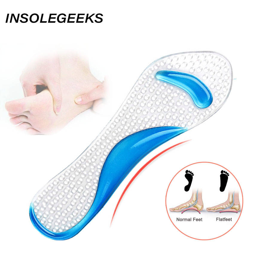 Women Silicone Gel Non Slip length Arch Support feet Massaging Metatarsal Cushion Orthopedic pad Insoles for High Heels Shoes