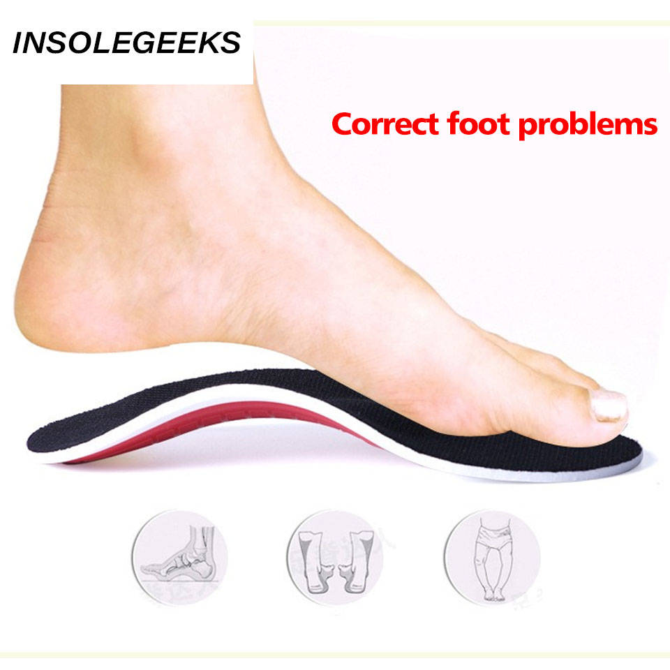 Premium Orthotic High Arch Support Insoles Gel Pad 3D Arch Support Flat Feet For Women / Men orthopedic Foot pain