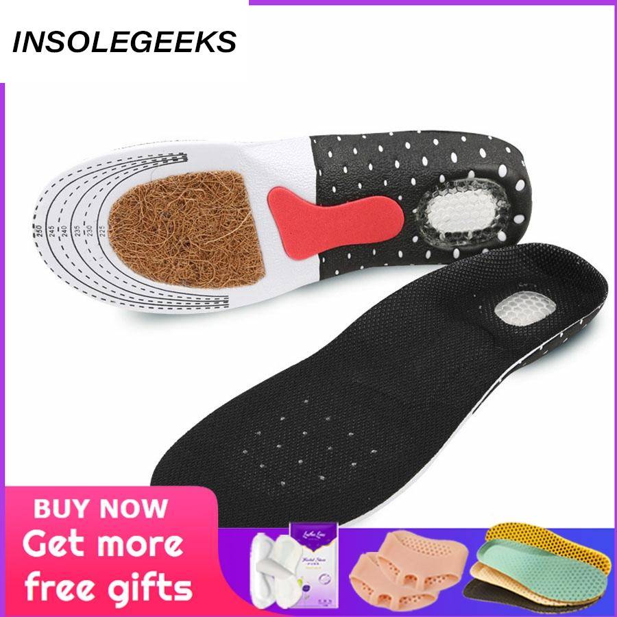 Deodorant Sport Insoles Flat Feet Arch Support Orthotic Insoles Breathable Shoe Pads Inserts Shock Absorbent Foot Pad