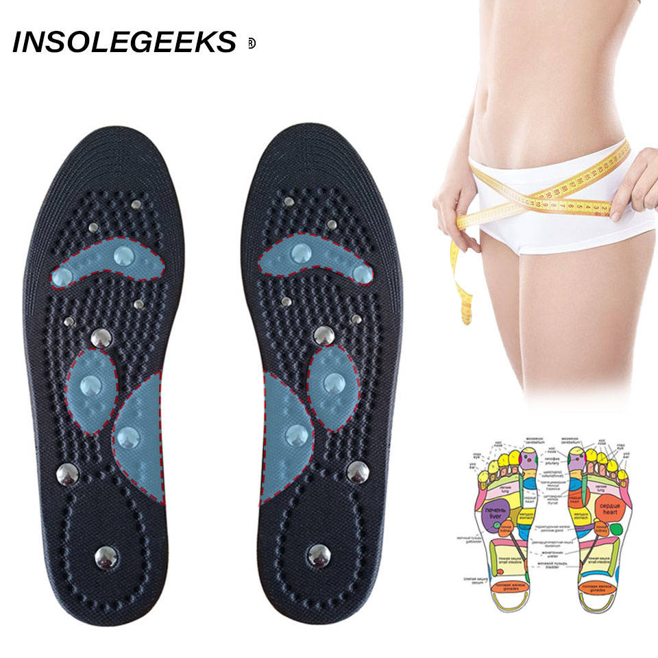Premium Magnetic Therapy Magnet Health Care Foot Massage Insoles Men/ Women Shoe Comfort Pads Magnet Insoles