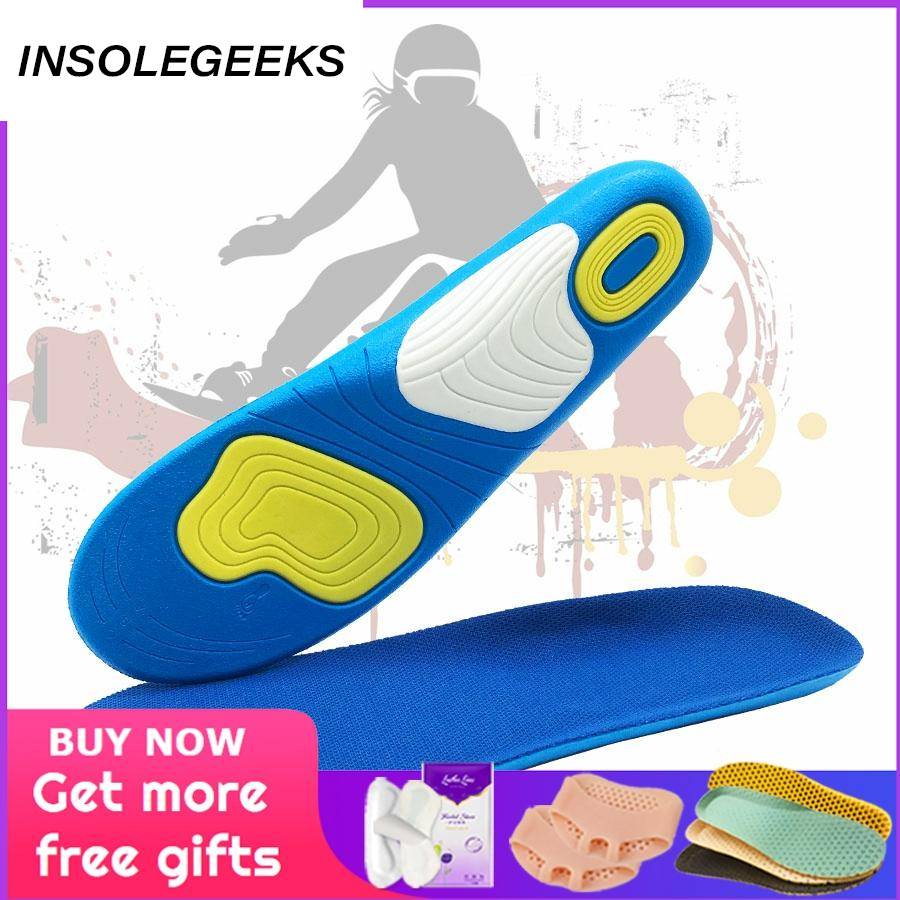 Silicone sport shoes pad comfortable gel insoles men massage sole women orthotic insoles sports shoes women shoes