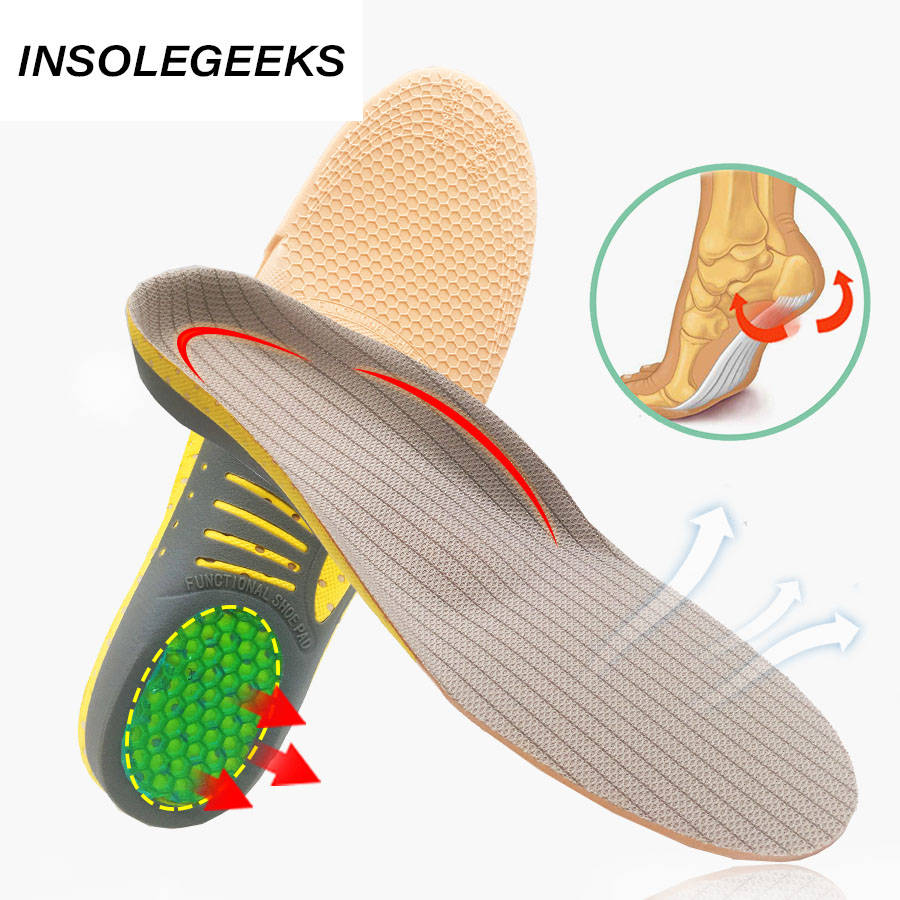 PVC Orthopedic Insoles orthotics Insole for Flat Foot 3D Arch Support Health Sole Pad for plantar fasciitis Feet Care