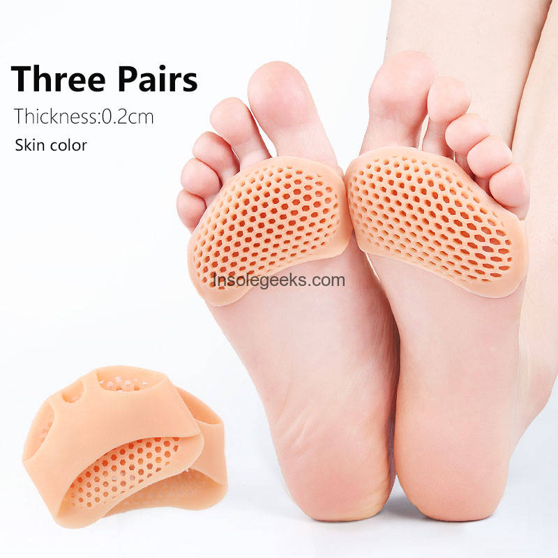 Silicone forefoot cushion anti-pain / anti-slip / anti-abrasion female high-heeled shoes pad foot protection
